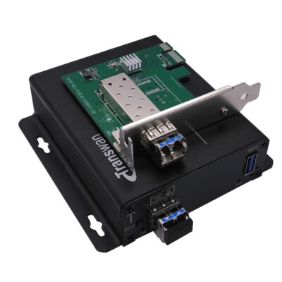 PCI-E slot to USB 3.0 over Fiber Optic Extender Max 820Ft, Supper-Speed 5 Gbps
