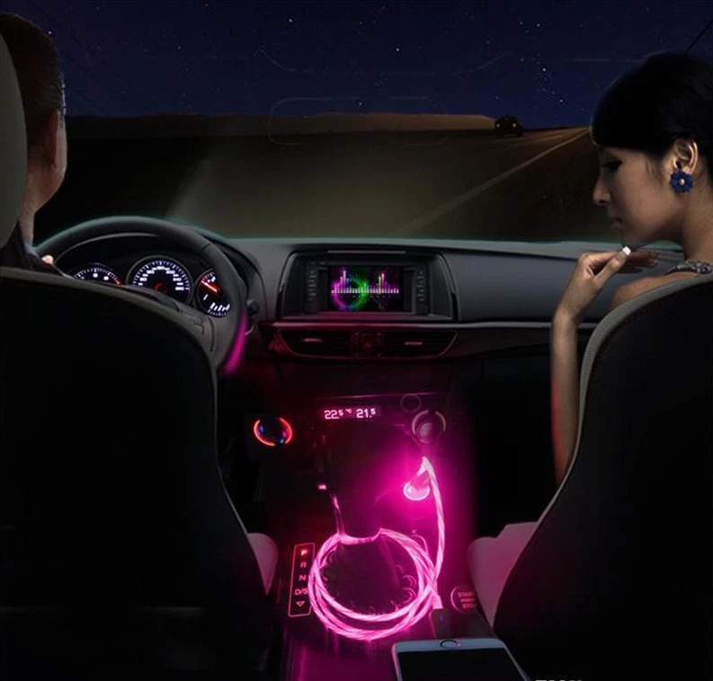 CANDY FLOW LED LIGHT-UP brilho cabo carregador USB PARA TODOS OS TELEFONES TIPO MICRO-C - Imagem 4 de 4