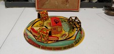 1932 LOUIS MARX HONEYMOON EXPRESS TRAIN STATION TIN LITHOGRAPHED MECHANICAL TOY