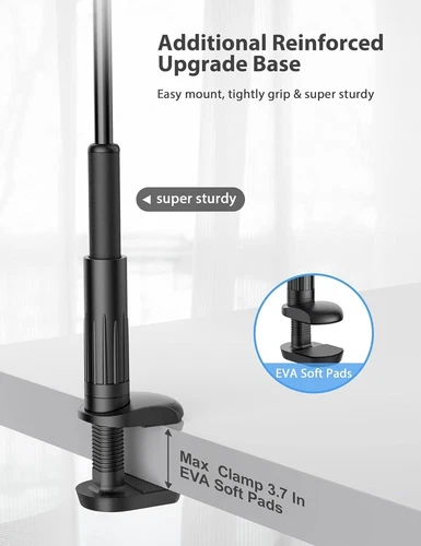 Supporto da scrivania collo d'oca letto pigro 360 ° per iPhone iPad tablet Samsung - Foto 5 di 7