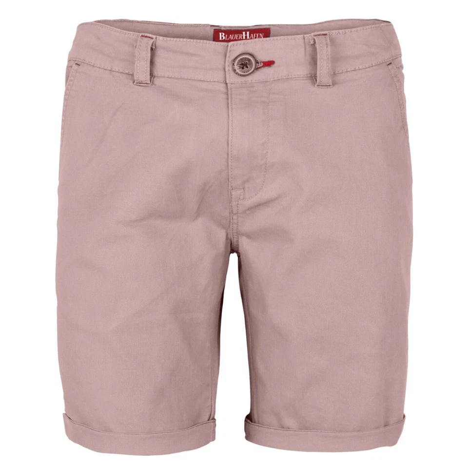 Herren Stretch Chino Shorts Slim Fit Bermuda Kurze Hose Strecken-Baumwolle - Bild 2 von 4