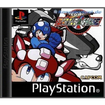 PS1 / Sony Playstation 1 Spiel - Mega Man Battle & Chase CD mit Anl.