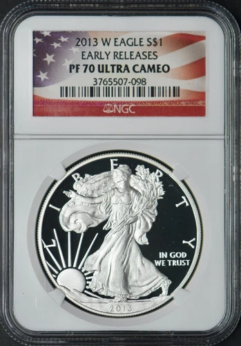 2013-W American Silver Eagle NGC PF70 Ultra Cameo Early Releases ✪COINGIANTS✪