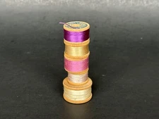 Vintage Silk Thread Lot Sewing Thread Wooden Spools Brainerd Heminway Gudebrod