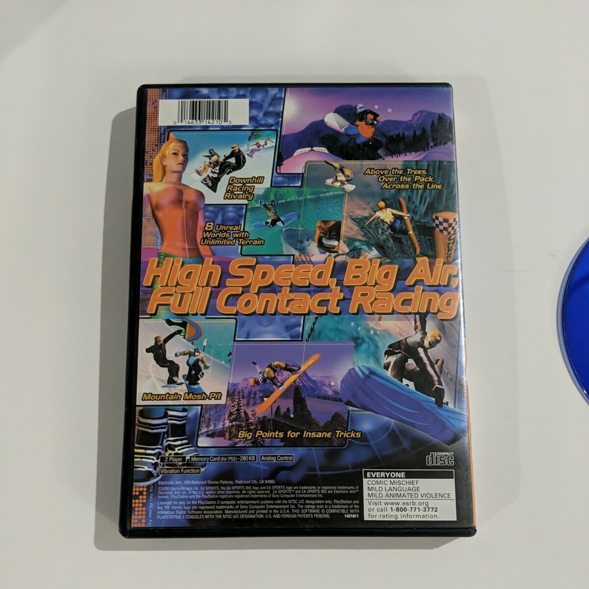 RARE BLUE DISC SSX PLAYSTATION 2 PS2 CASE DISC PAPERWORK RARE BLUE DISC SSX PLAYSTATION 2 PS2 CASE DISC PAPERWORK