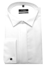 Seidensticker Smoking Hemd weiß Umschlag-Manschette Regular Fit SP-0060