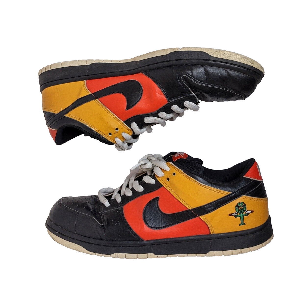 Nike Dunk Low Pro SB Roswell Raygun Black Orange Yellow Nike Dunk Low Pro SB Roswell Raygun Black Orange Yellow