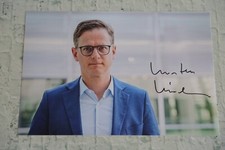 ORIGINAL autograph by Carsten Linnemann. pers. collected. 100% GENUINE. LARGE. CDU