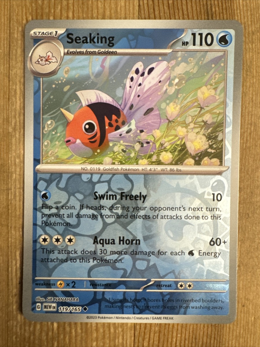 Pokmon TCG Seaking Scarlet & Violet-151 119/165 Reverse Holo Uncommon |  eBay
