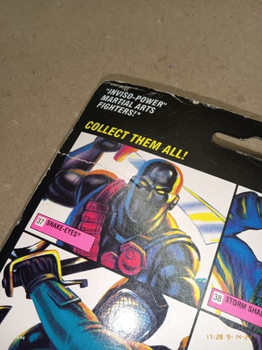 1994 GI Joe Cobra Nunchuk SHADOW NINJAS ARAH MIP MOSC Vintage Sealed OEM Price t - Picture 15 of 17