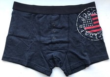 Jockey Men's Cotton Stretch Button Front Trunk - Large - Blue - 190025H-488
