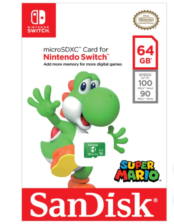 SanDisk Micro SDXC Nintendo Bundle 256GB Pokémon 2-pack and 64GB