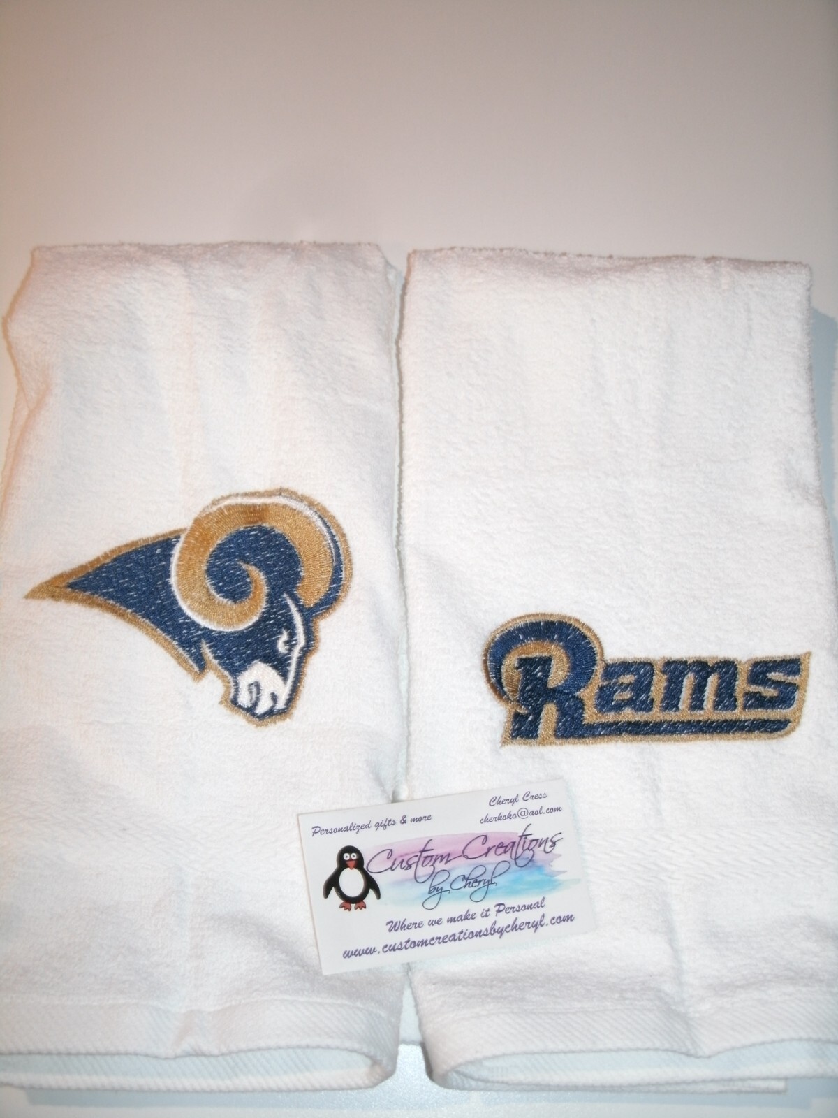 Personalized Rams Mix Football Hand Towels Dish Towels ANY TEAM eBay