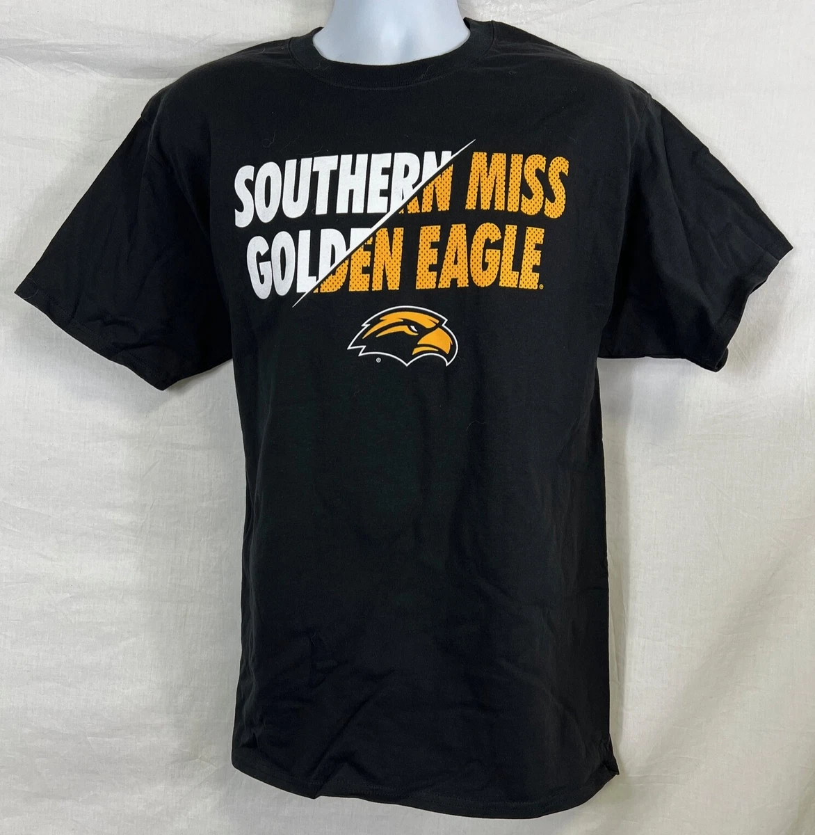 T-shirt Fille Southern Miss Eagles, NCAA, Manches Courtes, Taille L, Noir, Neuf