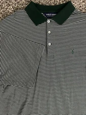 Polo Golf Ralph Lauren Large Mens Shirt Striped Cotton
