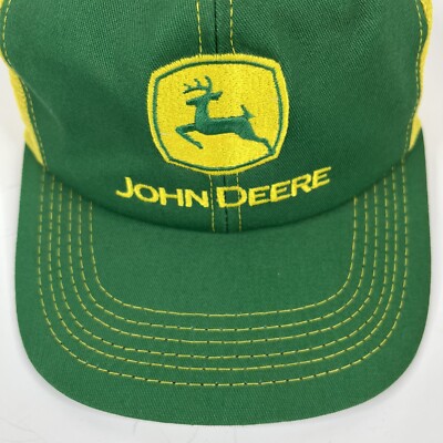 John Deere Hat Cap Snapback Mesh Patch Trucker Farmer K Products