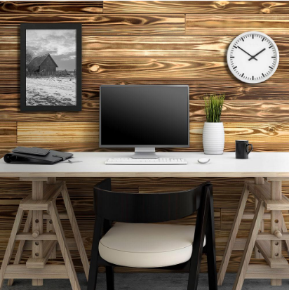 1 In X 6 In X 8 Ft Charred Barn Wood Shiplap Pine Board Deep