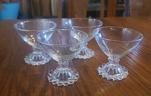 SET OF 4- Vintage Anchor Hocking Berwick  Boopie Champagne Sherbet Glasses