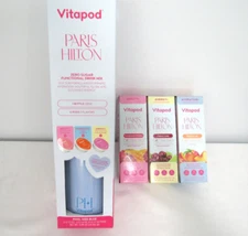 PARIS HILTON VITAPOD POOLSIDE BLUE WATER BOTTLE & PODS BEAUTY, ENERGY, HYDRATION