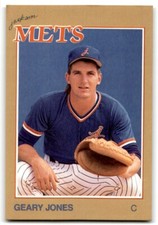 1988 Grand Slam Baseball Card Geary Jones a Jackson Mets #3