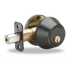 Yale Single Cylinder Deadbolt Key Entry Lock Oil Rubbed Bronze Edge EDSC10BP6