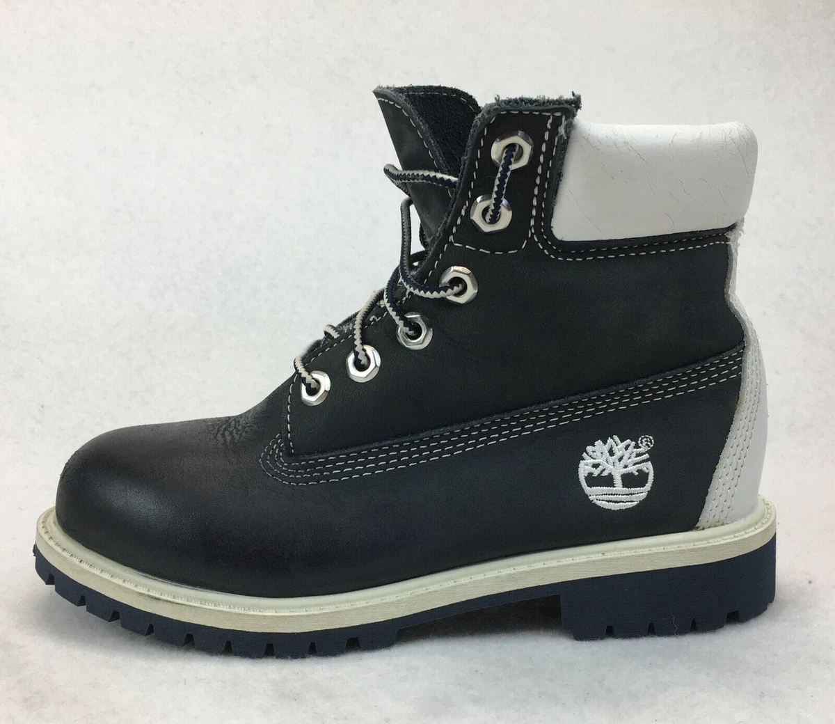 Timberlands Boots Boys Junior 3.5 M Gray Lace Up Hiking Ankle