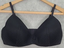 Maidenform 40C Bra Wireless Style 0322YQ Black Lace Self Expressions