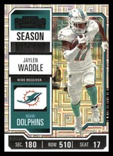 2023 Panini Contenders #63 Jaylen Waddle Season Ticket Retail *Mythic Relics*