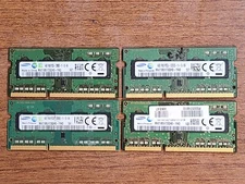 (LOT OF 4) SAMSUNG 4GB 1Rx8 PC3L-12800S DDR3 SODIMM MEMORY RAM M471B5173QH0-YK0