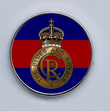 The Blues and Royals Kings Crown Military Domed Lapel Badge 25mm