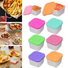 Salad Dressing Container to Go, New Stainless Steel Small Dressing Containers