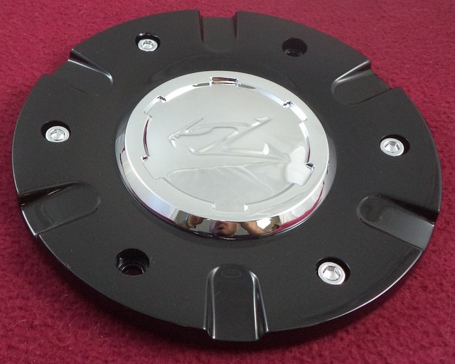 Zinik Wheels Gloss Black / Chrome Custom Wheel Center Cap Z9 / CAP