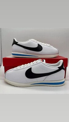 Nike Cortez '23 Shoes White Black Blue DM4044-100 Mens Size BRAND NEW SHIPS FAST