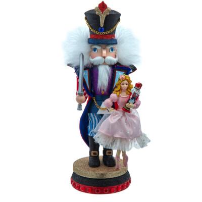 Kurt Adler HA0788 15'' Hollywood Nutcrackers  Prince With Clara Nutcracker