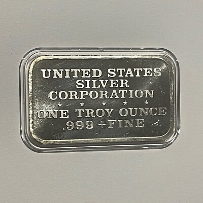 The Phoenix U.S. Steam Vessel Ingot Bar 1 Troy Oz .999 Fine Silver