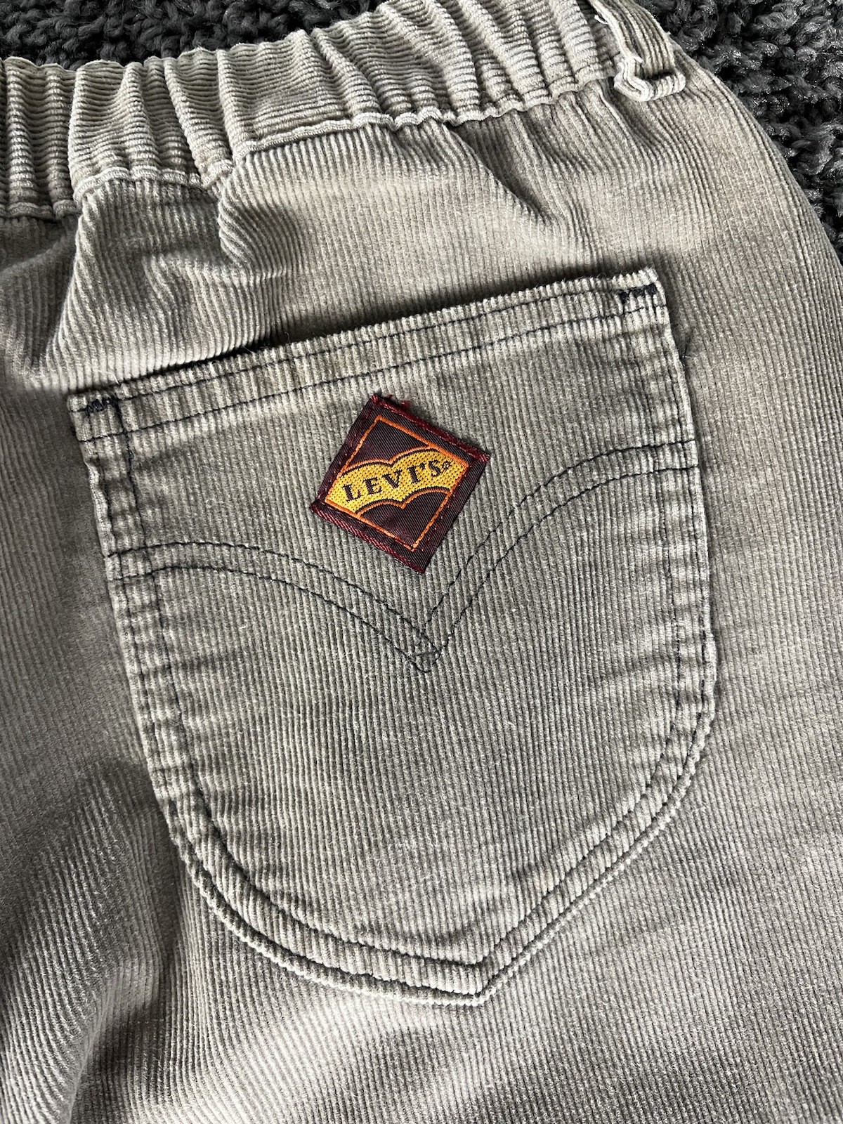 Rare Vintage 1970’s Levi’s 573 Diamond Label Corduroy Straight Leg Size 26x31 image 4