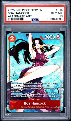 One Piece Boa Hancock Alternate Art OP12-014 PSA 10 Gem Mint