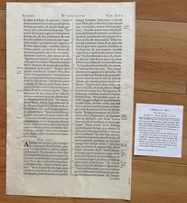 Leaf 1583 Biblia Sacra Quid Theologians Of Louvain By Plantain Belgium