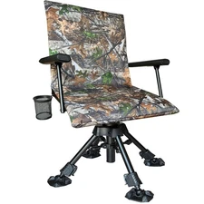 Silent Swivel Stable Portable Ground Folding Outdoor Camping Fishing Hunting ...