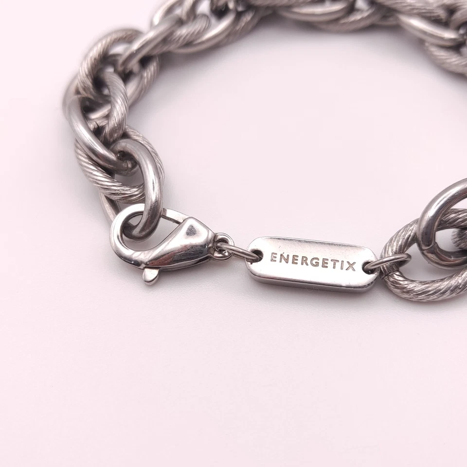 ⭐ Energetix Armband Band Armreif Perle Halskette Collier Kette Silber 109 ⭐ - Bild 3 von 3