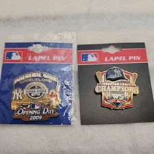 New York Yankees Opening Day Inaugural Game Collector Lapel Pin PSG Indians 2009