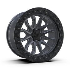 Llanta de anillo negra antracita 20" TIS 556AB 20x9 6x5,5 18 mm para camioneta todoterreno SUV