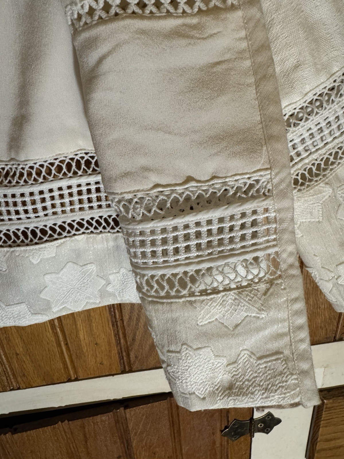 Jonathan Simkhai Lace Pattern Cropped Jacket Size… - image 4