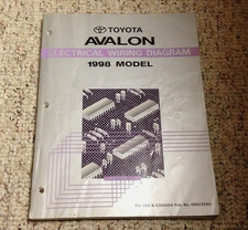 1998 TOYOTA AVALON Electrical Wiring Diagram Manual EWD OEM