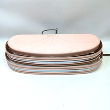 Vtg Pink Art Deco Headboard Portable Lamp Hang On READ 