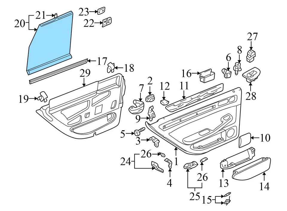 AUDI S6 2002-2003 - Parasol ventana trasera izquierda/parasol 4B9861333B Foto 4 de 4