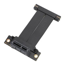 PCIe 4.0 X1 Riser Cable Dual 90 Degree Right Angle PCI Express 4.0 X1 Extend...