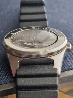 Rare Skin Sub/Diver Brevetto M.R.P. Roundex 1000m Auto Bakelit Big Size