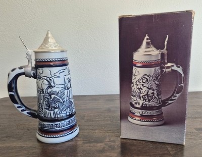 Vintage AVON BEER Steins Complete Set, Most with Original Boxes
