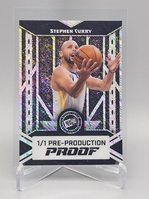 STEPHEN CURRY #1/1 SHIMMER- 2024 Leaf Press Pass Pre Production Proof ONE OF ONE